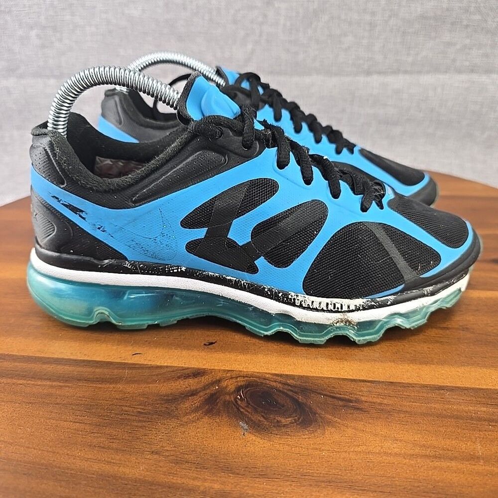 Nike Air Max 2 Fitsole Black Blue‎ Womens Running Shoes Sneaker Size 6.5